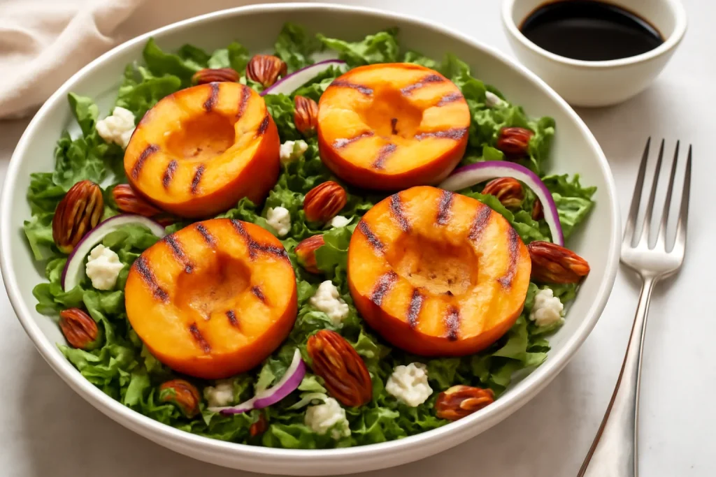 Sweet and Savory Grilled Peach Salad Recipe 1 Grilled Peach Salad