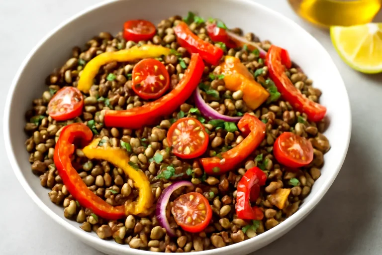 Lentil & Roasted Pepper Salad