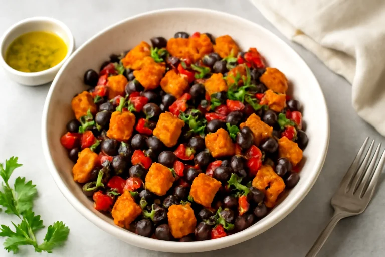 Roasted Sweet Potato Black Bean Salad