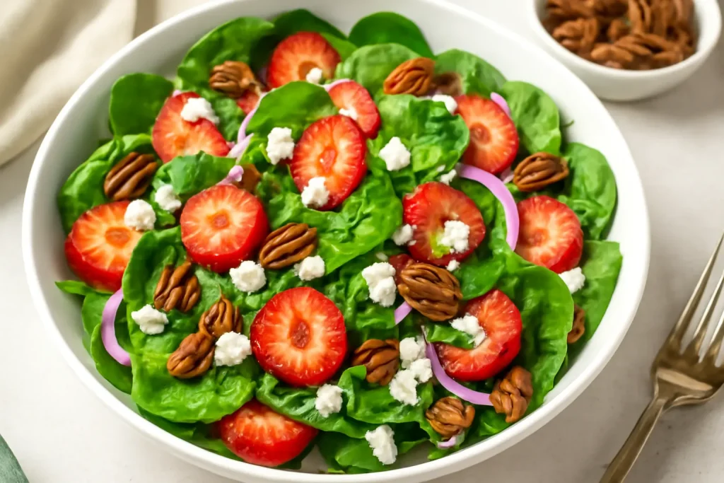 The Best Spinach Strawberry Salad Recipe for a Refreshing, Healthy Meal 1 Spinach Strawberry Salad Recipe